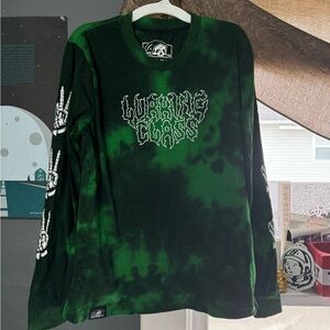 Lurking Class skeleton tie dye tee